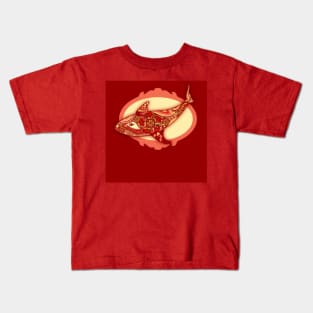 Whale Graphic Ilustration Design Kids T-Shirt